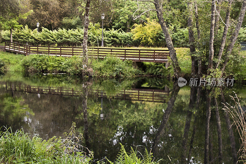 Arenteiro river hiking trail, O Carballiño, Ourense province, Galicia, Spain.